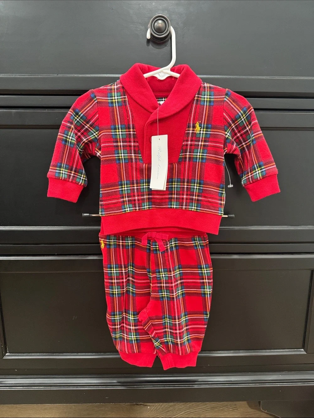 Ralph Lauren Christmas Set Size 3 Months 100% Cotton